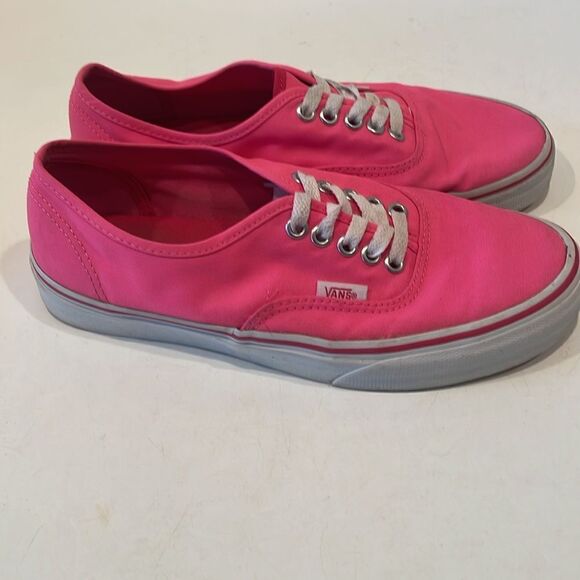 Vans Men’s 6.5/Women’s 8 Hot Pink Low Rise Sneakers - Picture 4 of 8